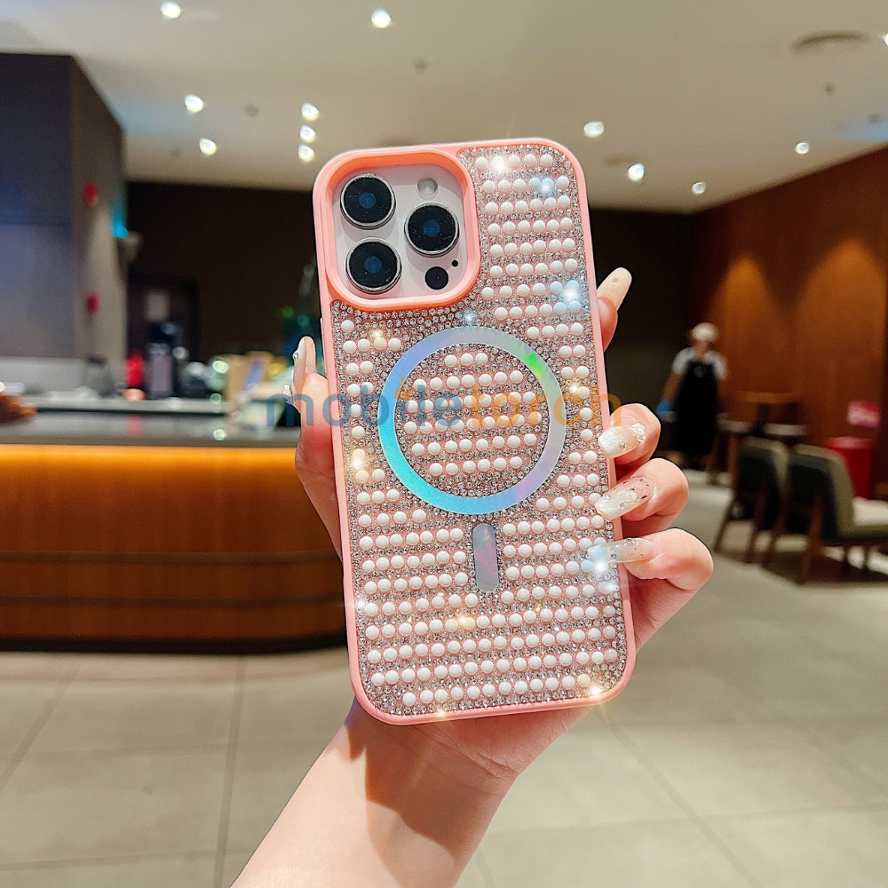Shining Star and Pearl Diamond Magsafe Phone Case