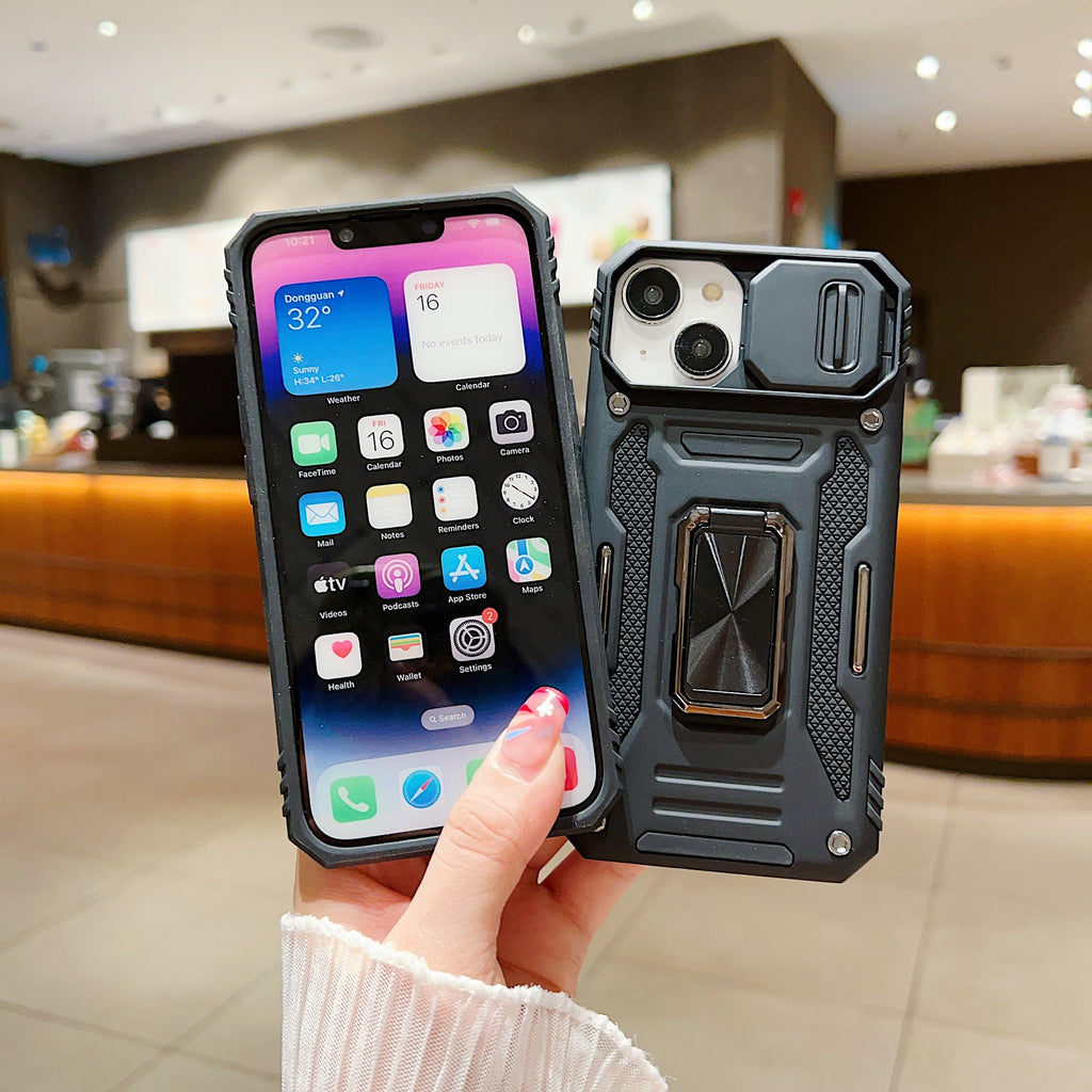 Shockproof Camera Shutter Ring Holder Stand Cover