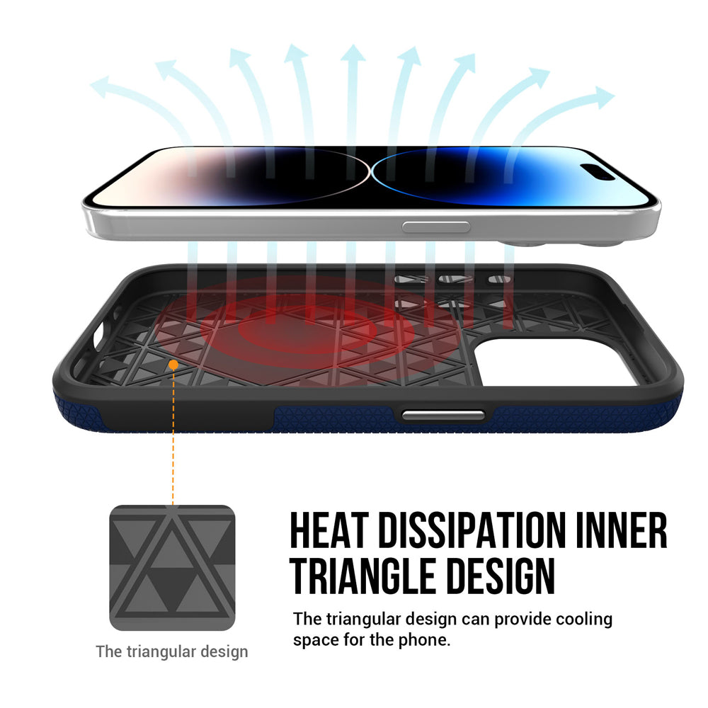 Shockproof Rugged Metal Button Phone Case