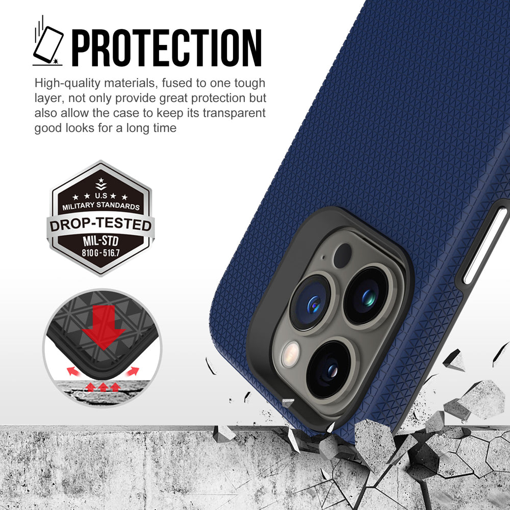 Shockproof Rugged Metal Button Phone Case