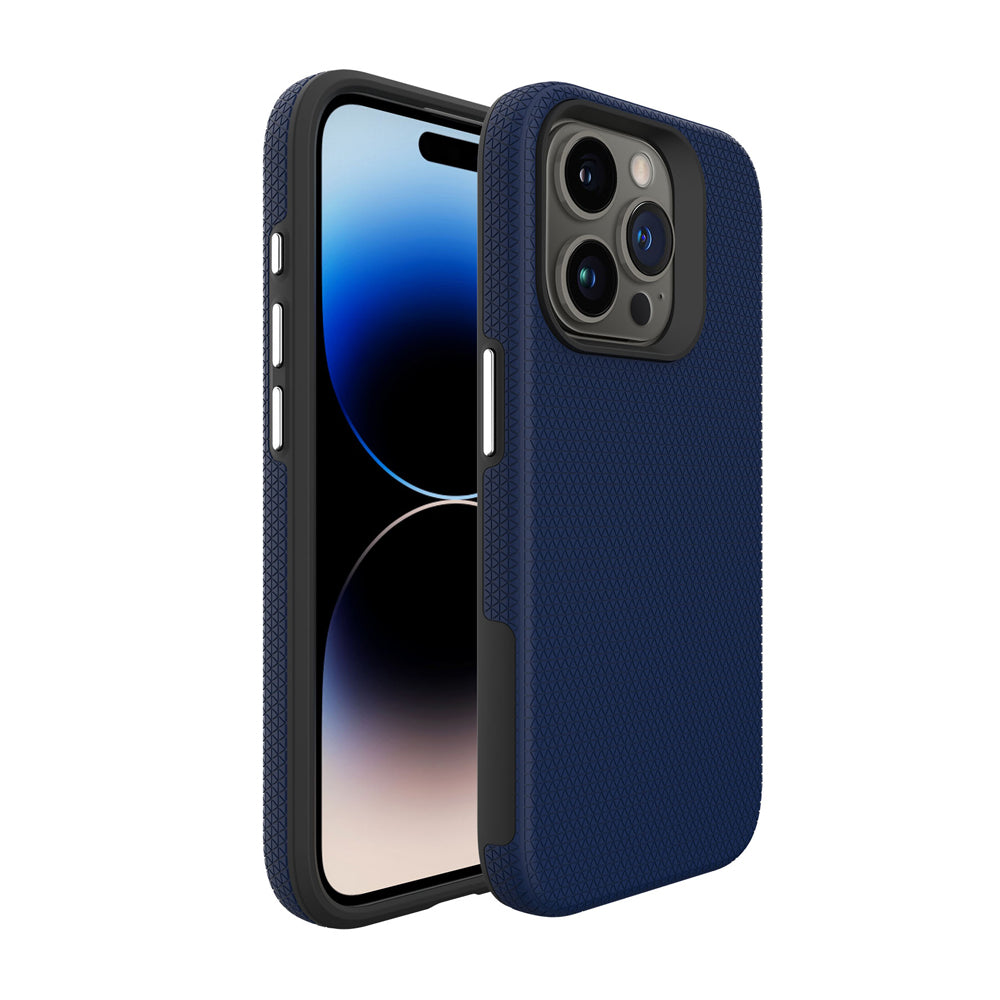 Shockproof Rugged Metal Button Phone Case