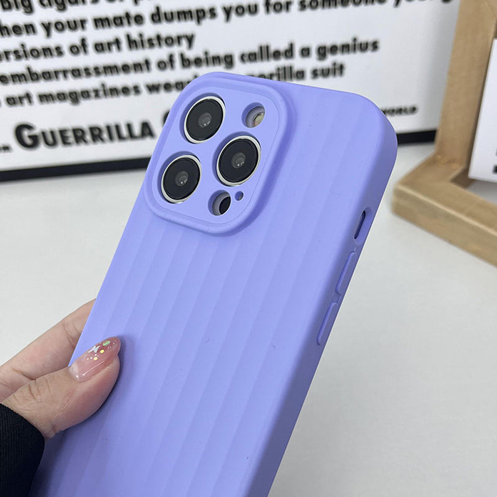 Premium Stripe Silicone Camera Protection Cover