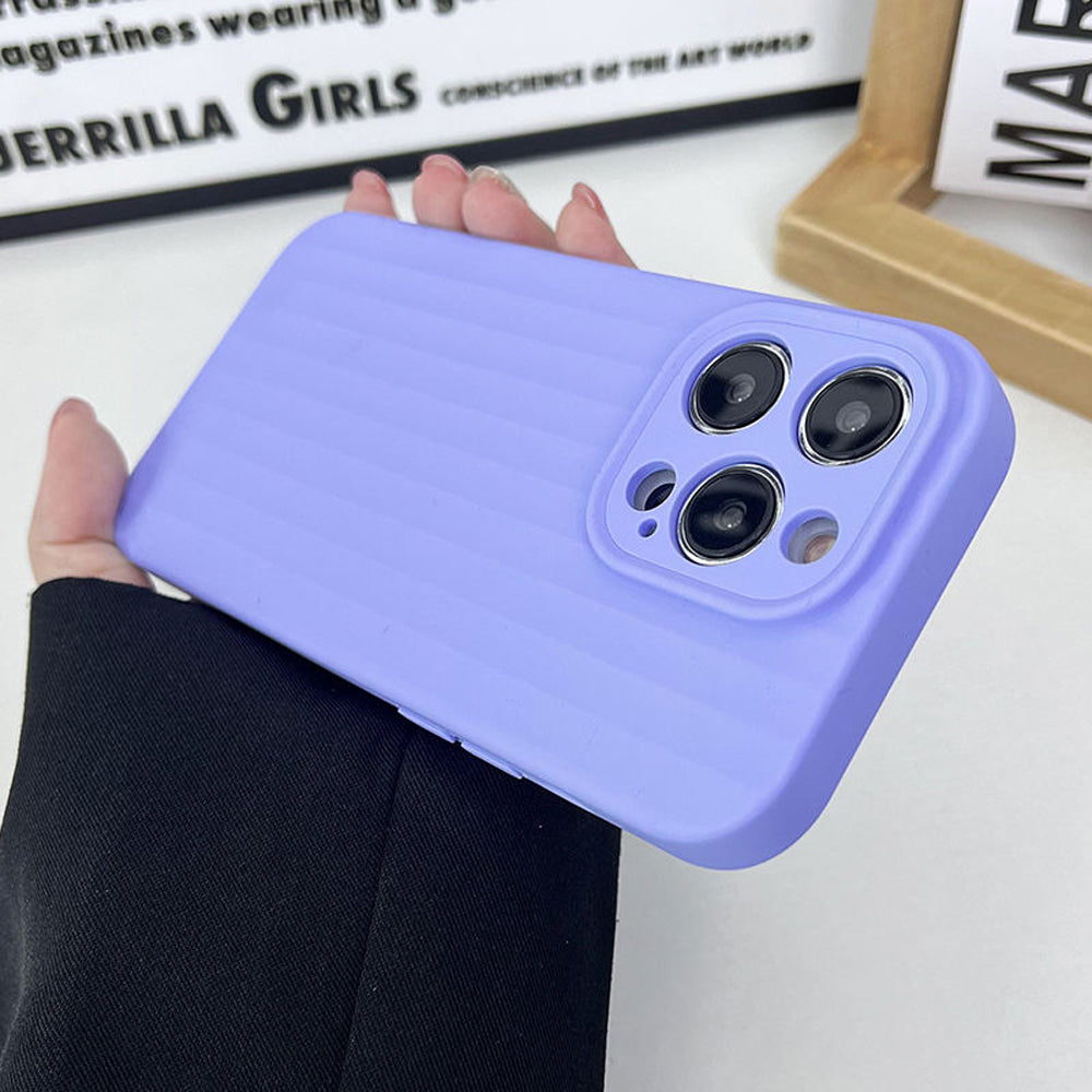 Premium Stripe Silicone Camera Protection Cover