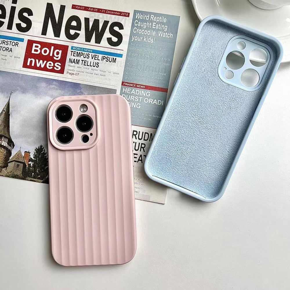 Premium Stripe Silicone Camera Protection Cover