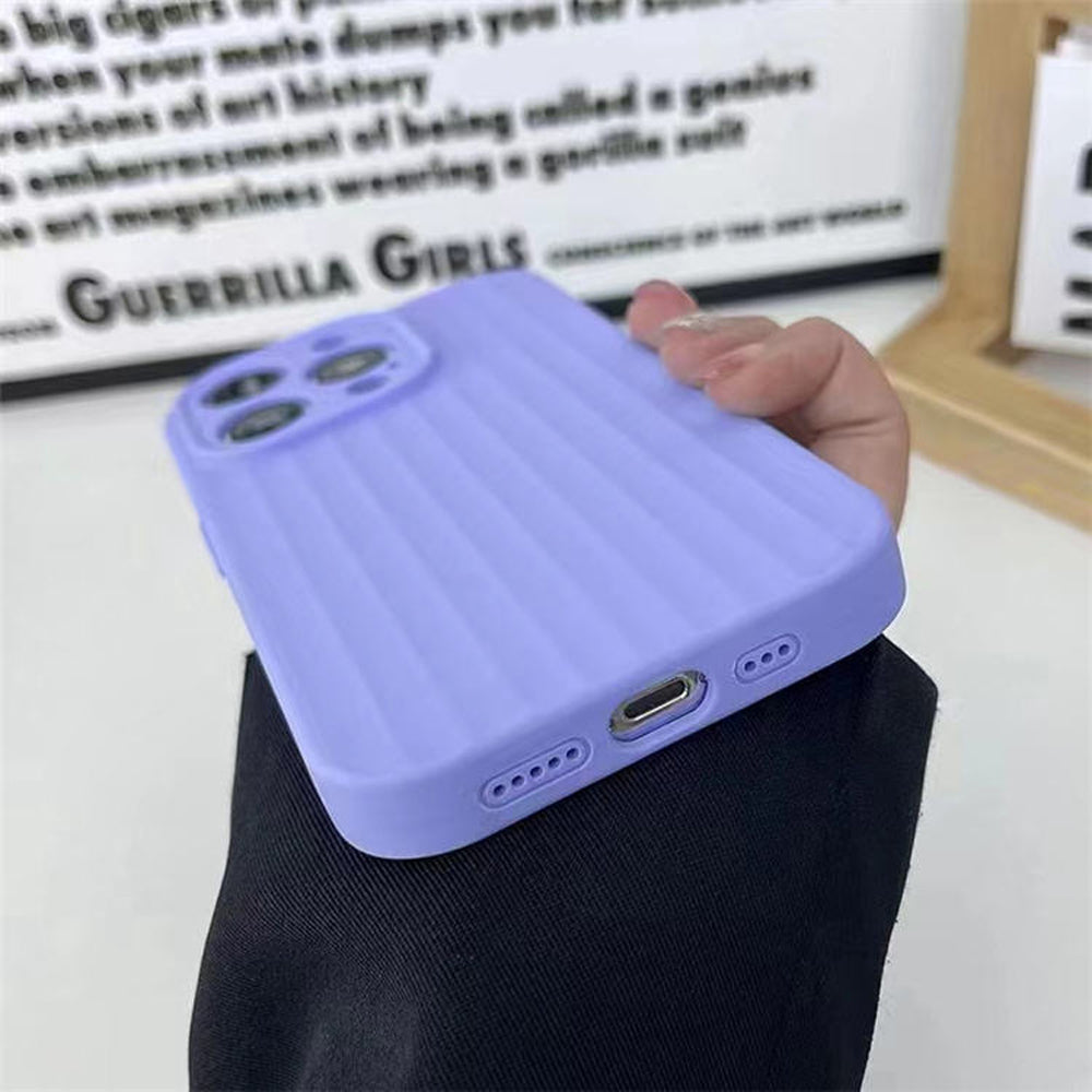 Premium Stripe Silicone Camera Protection Cover