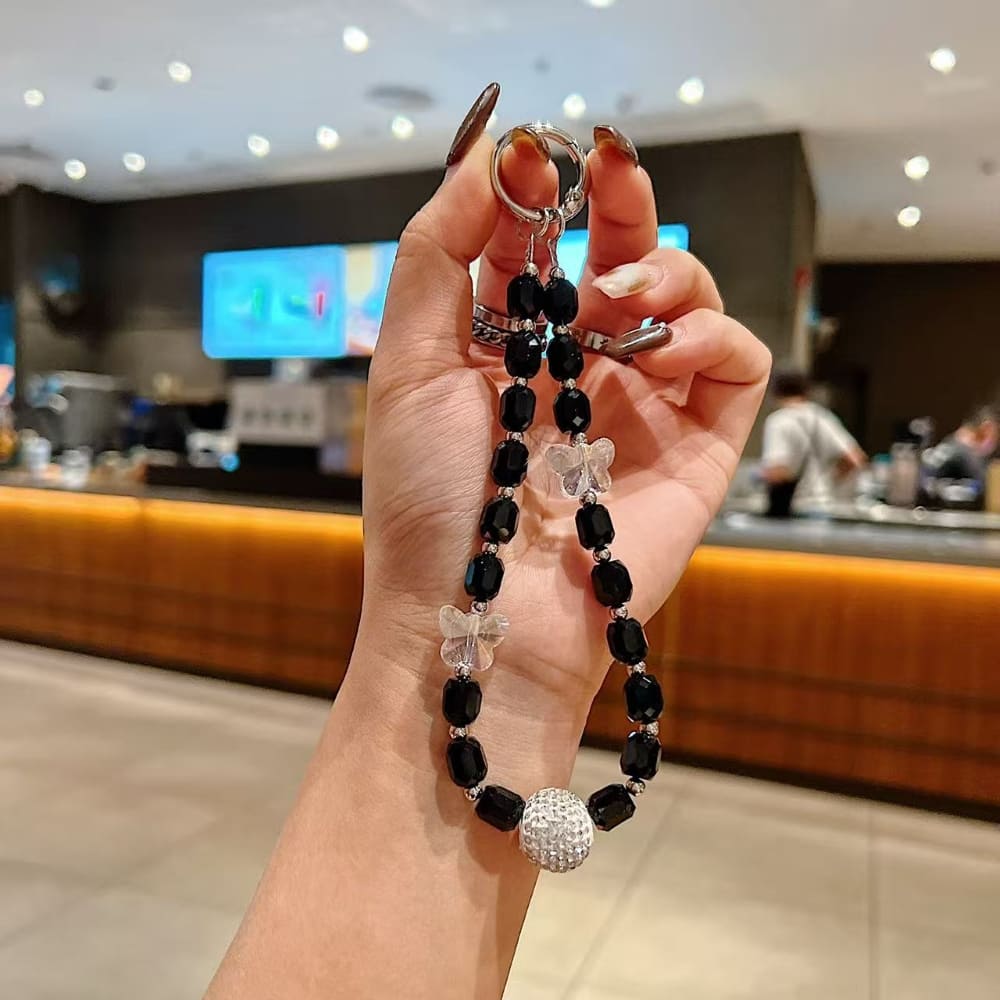 Smoky Stardust Twinkle Beads Phone Charm