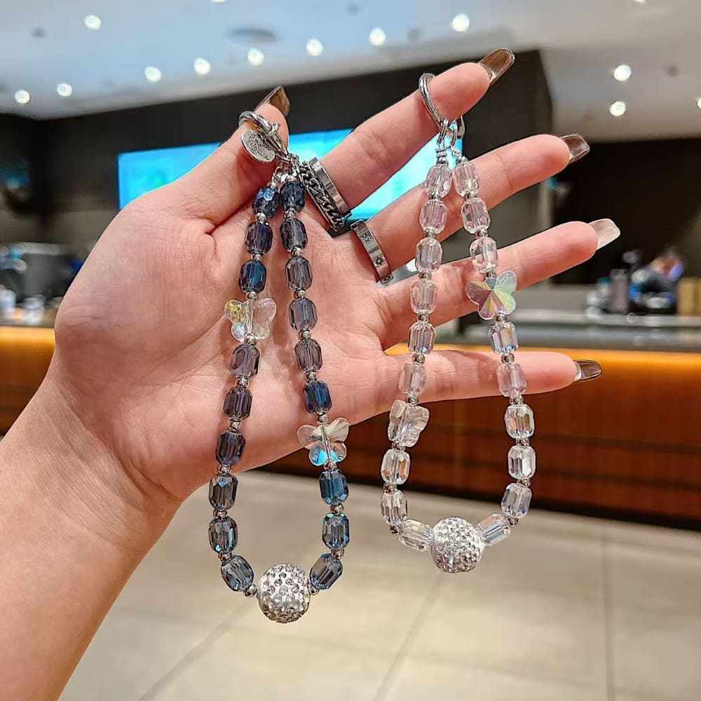 Smoky Stardust Twinkle Beads Phone Charm