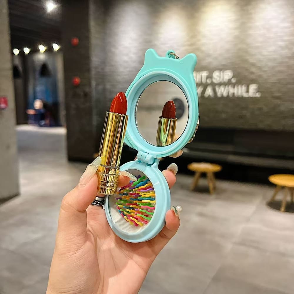 Sparkle Mirror Comb Keychain