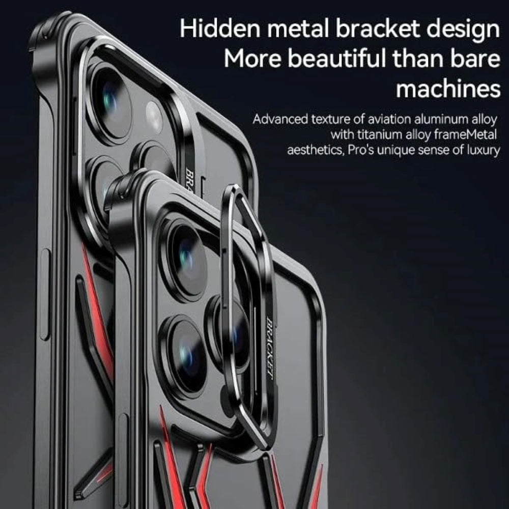 Spider Design Smart Kickstand Bumper Phone Case - iPhone 14