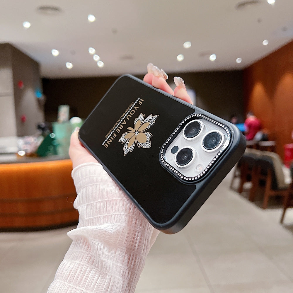 Stamping Leave Design TPU (Soft) Phone Case