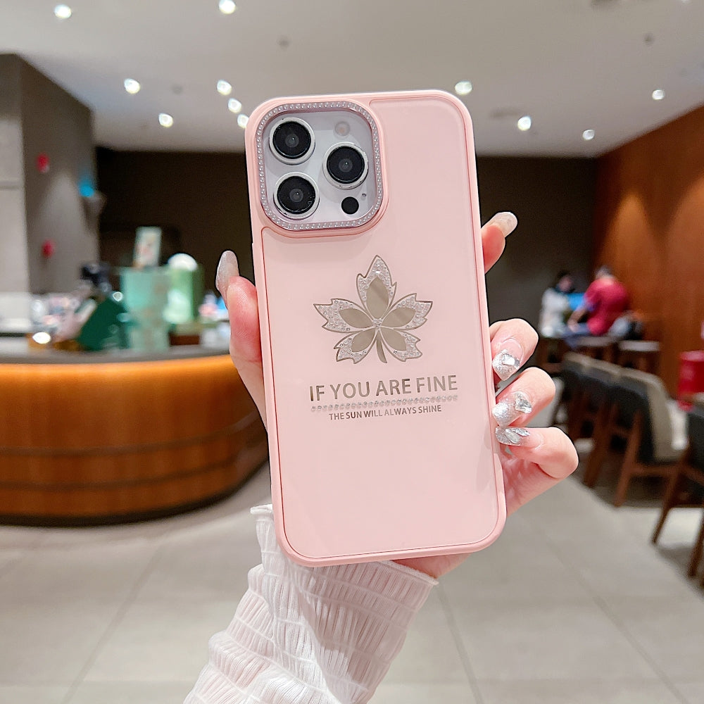 Stamping Leave Design TPU (Soft) Phone Case