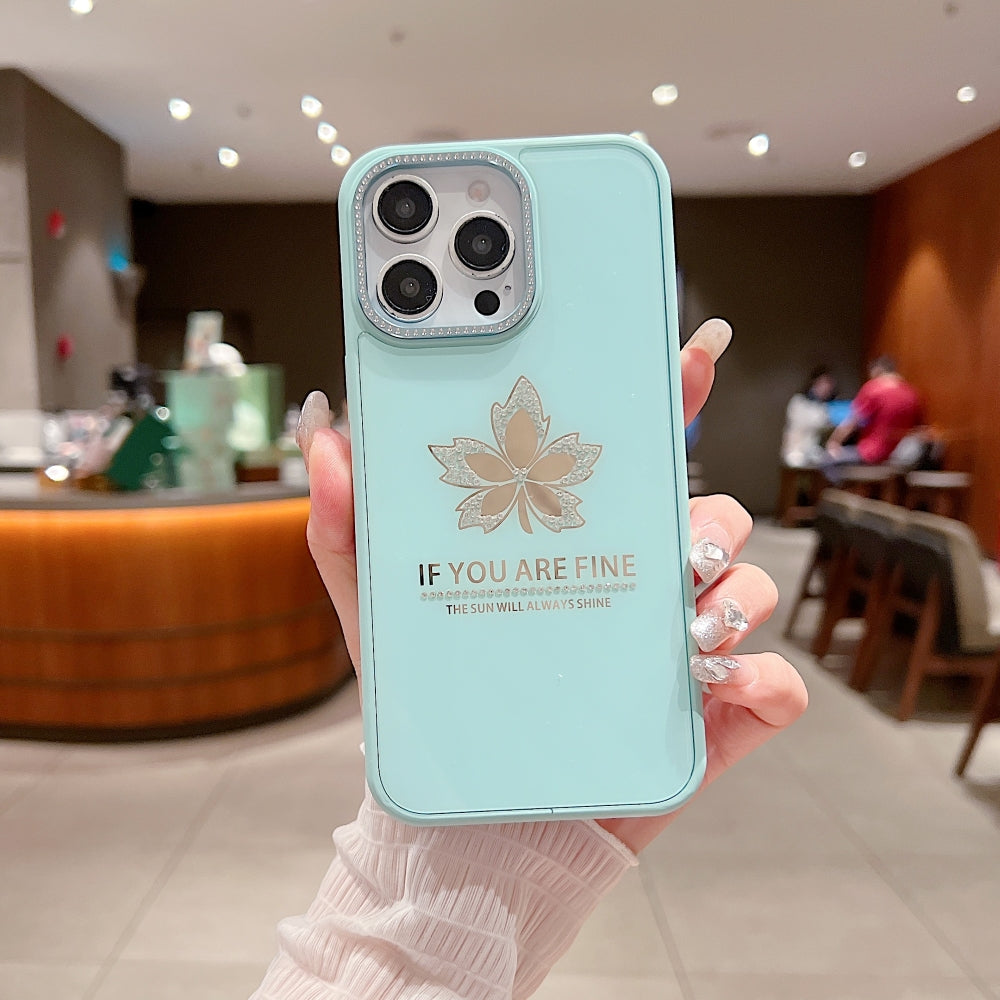 Stamping Leave Design TPU (Soft) Phone Case
