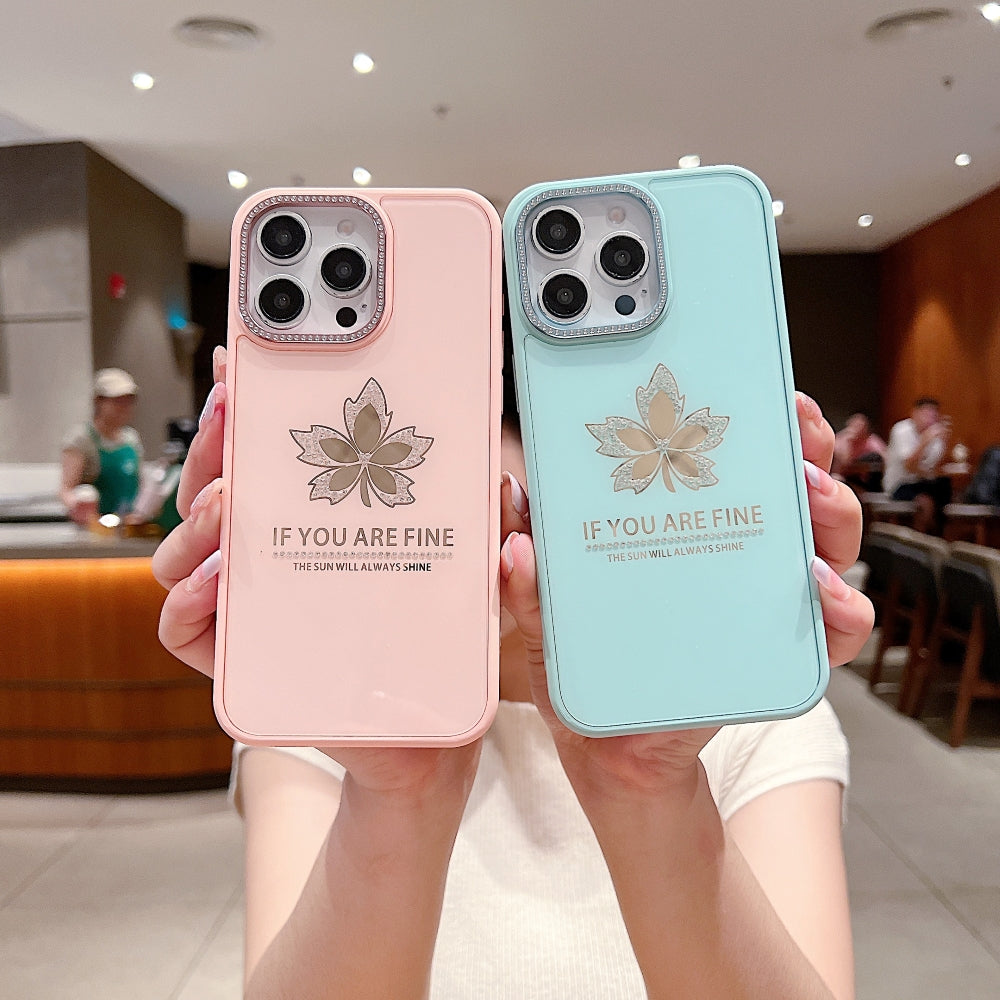 Stamping Leave Design TPU (Soft) Phone Case