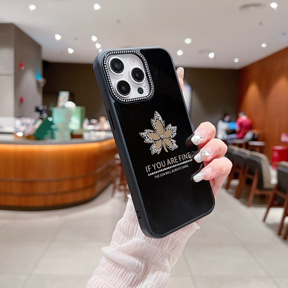 Stamping Leave Design TPU (Soft) Phone Case