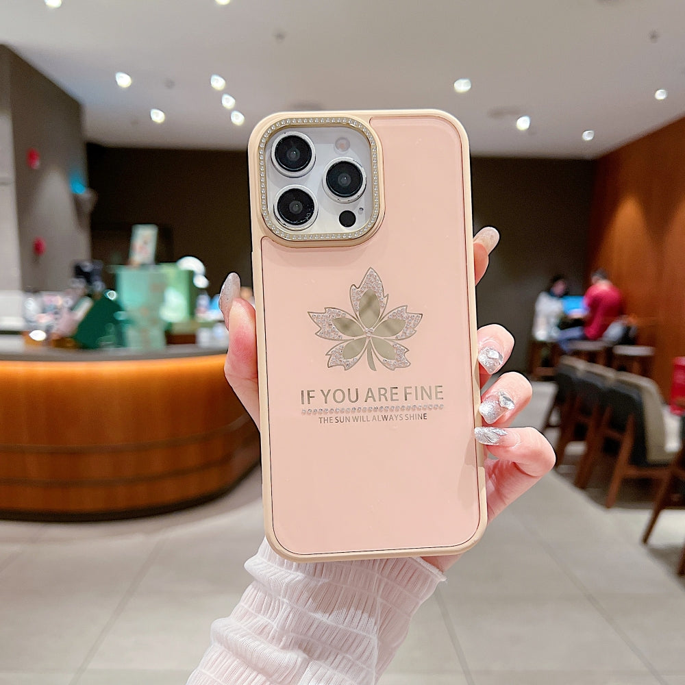Stamping Leave Design TPU (Soft) Phone Case
