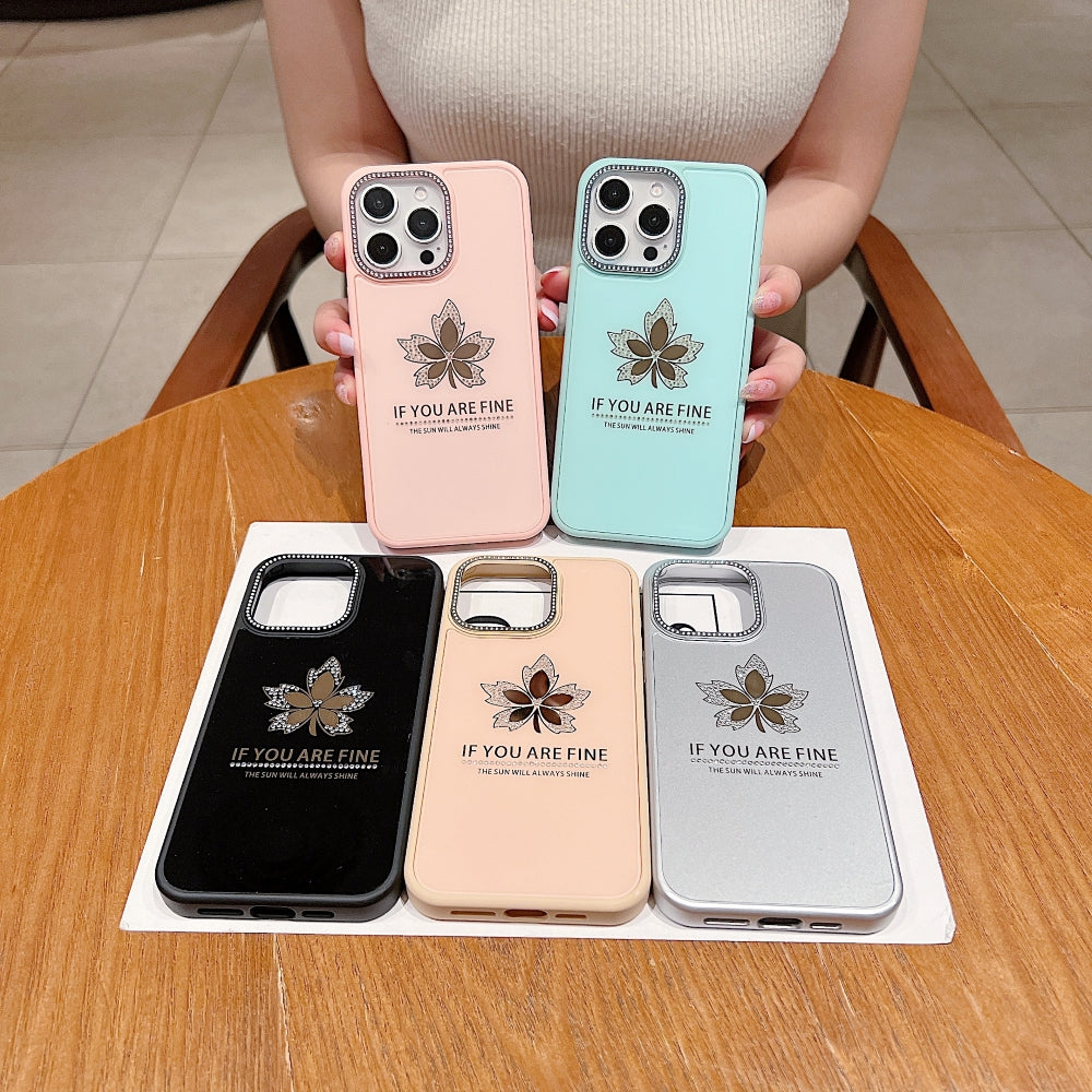 Stamping Leave Design TPU (Soft) Phone Case