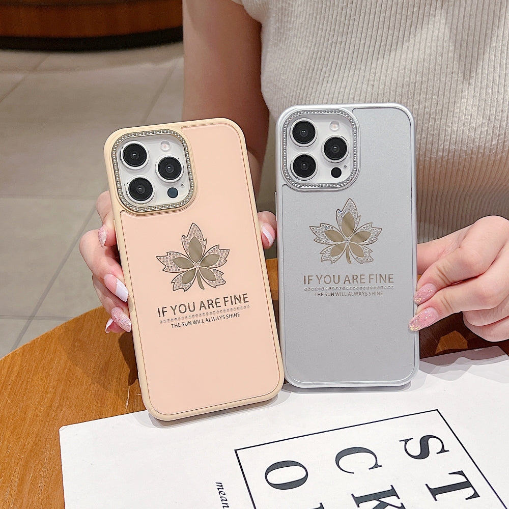 Stamping Leave Design TPU (Soft) Phone Case
