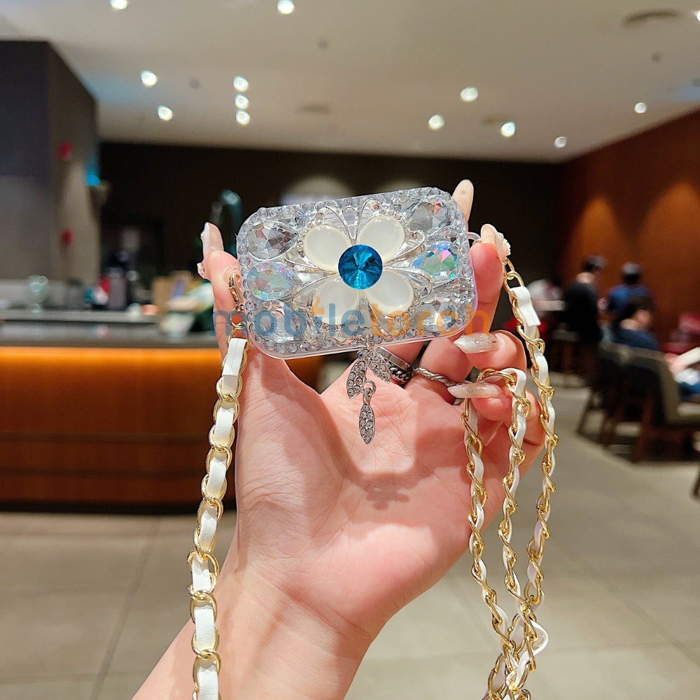 Stone Flower Pattern Universal Stand with Crystal Bracelet
