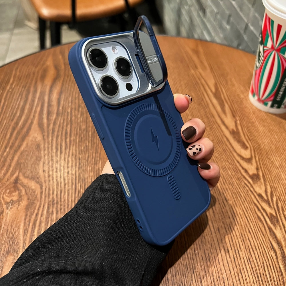 TPU Silicone Magnetic Wireless Kickstand Phone Case