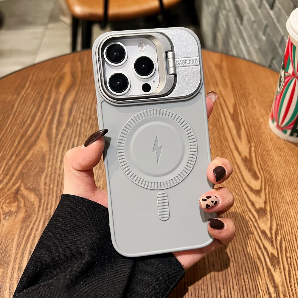 TPU Silicone Magnetic Wireless Kickstand Phone Case