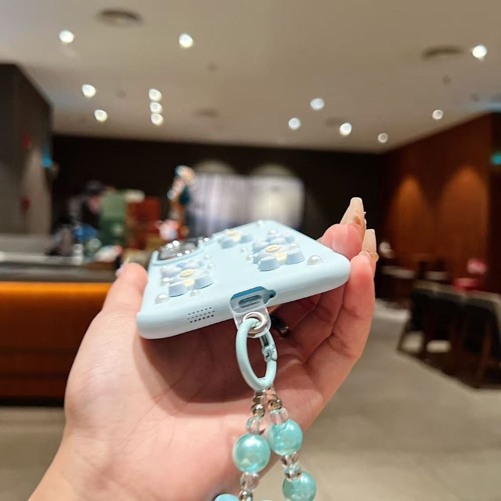 Teddy Sprinkle Phone Case with Bracelet