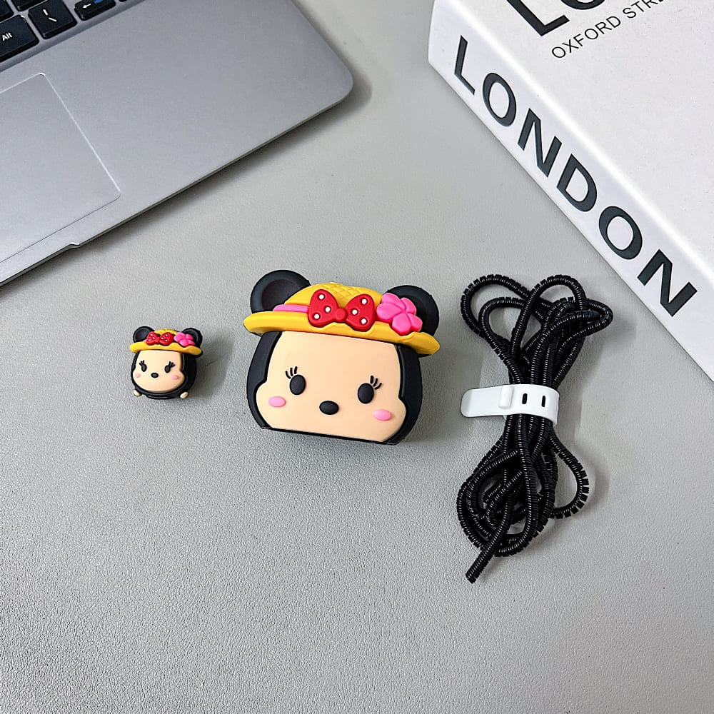Tidy Tails Mickey Minnie Character (20W) Silicone Charger Case