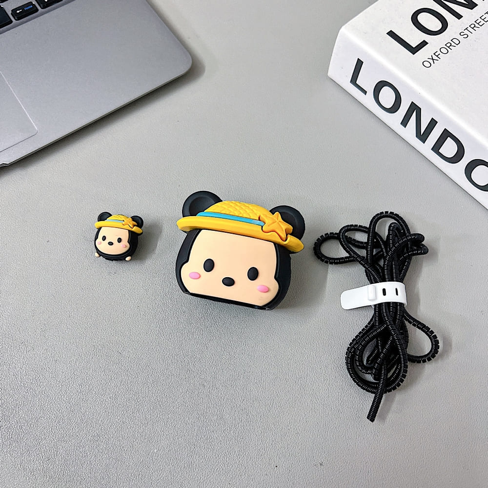 Tidy Tails Mickey Minnie Character (20W) Silicone Charger Case