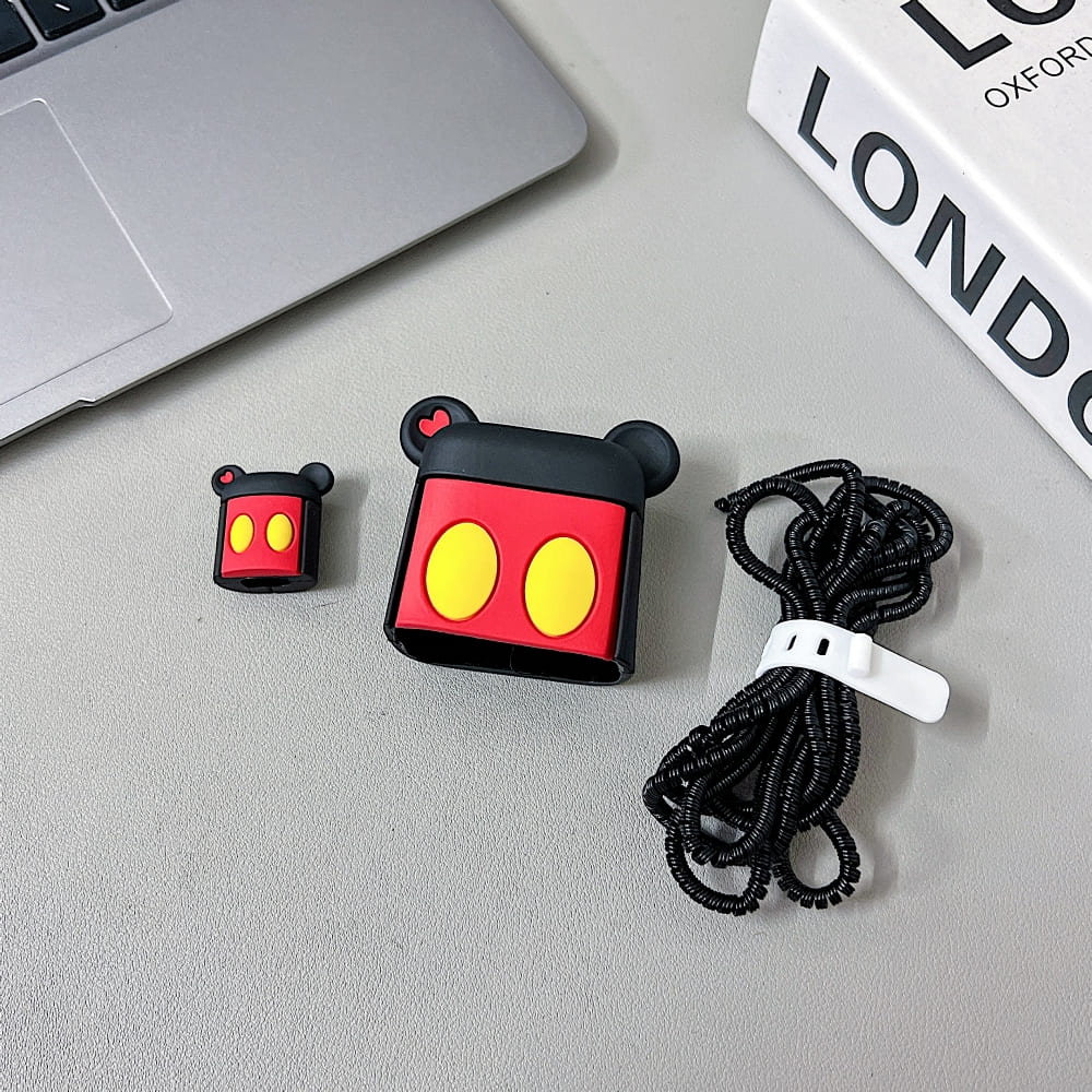Tidy Tails Mickey Minnie Character (20W) Silicone Charger Case