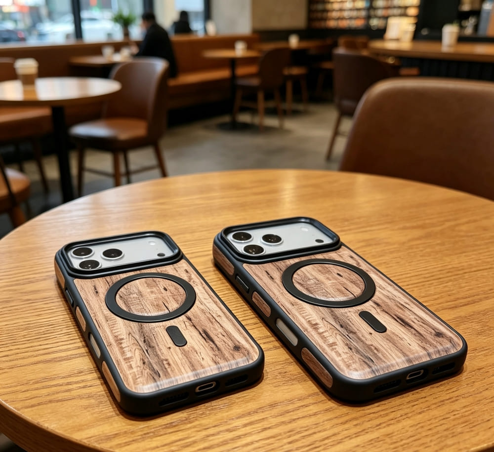 Timber Finish Grip Phone Case