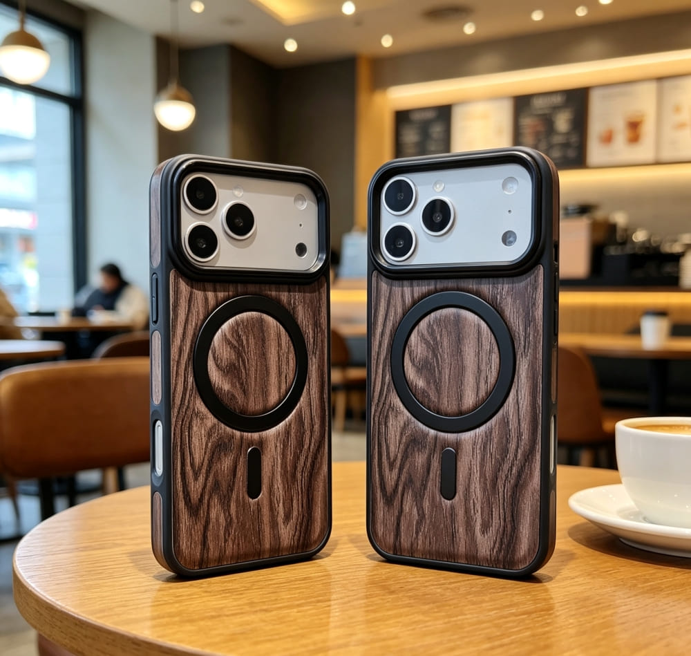 Timber Finish Grip Phone Case