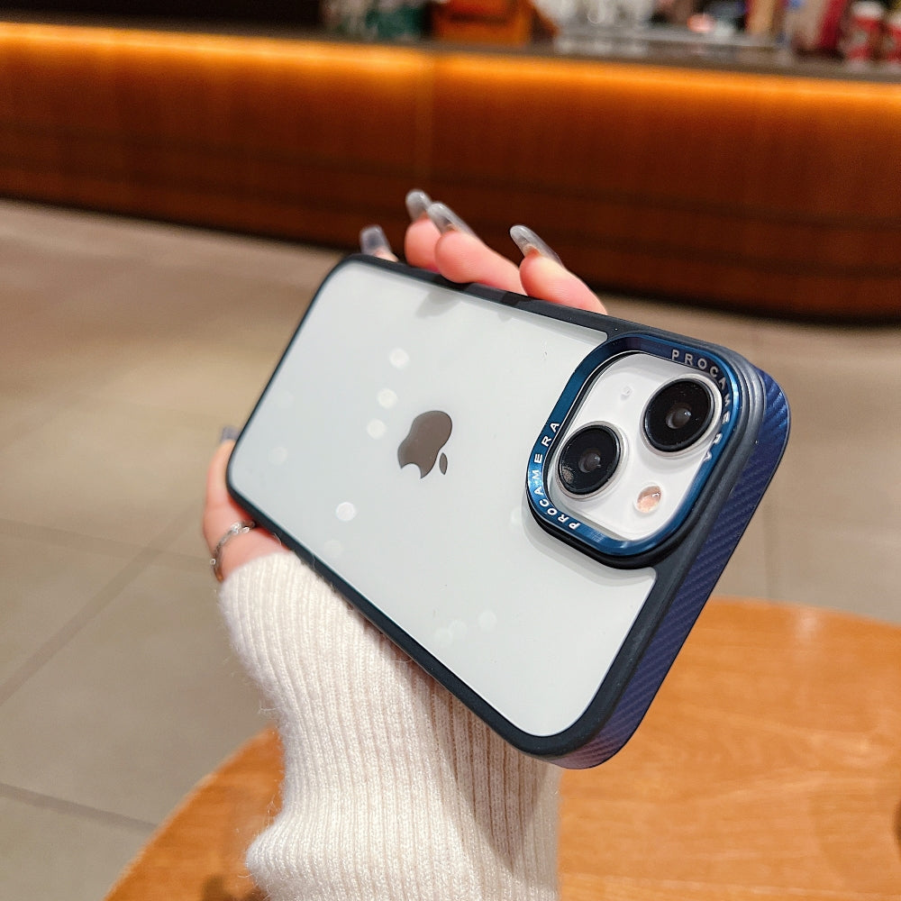 Luxury Transparent Anti-shock Metal Camera Ring Case