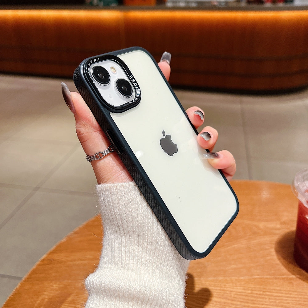 Luxury Transparent Anti-shock Metal Camera Ring Case