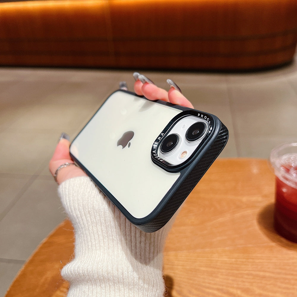 Luxury Transparent Anti-shock Metal Camera Ring Case
