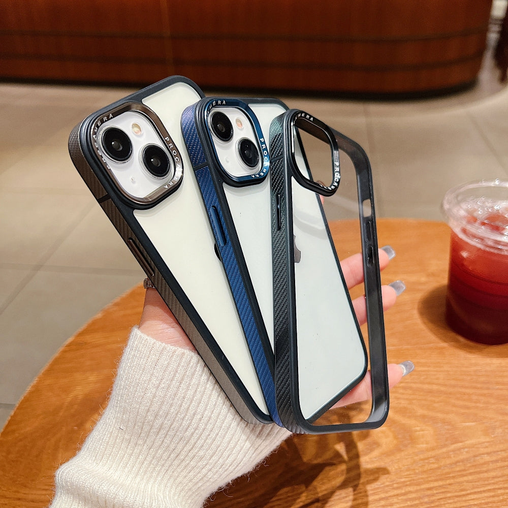 Luxury Transparent Anti-shock Metal Camera Ring Case