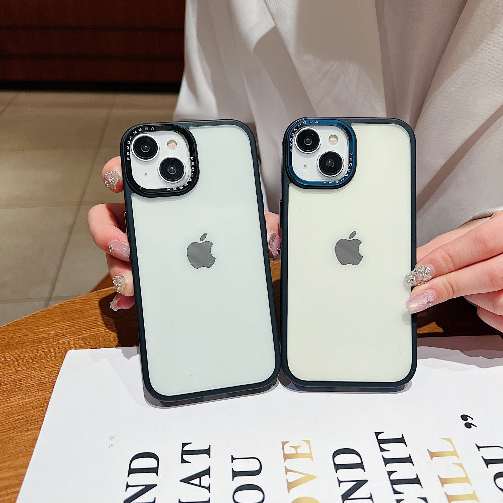 Luxury Transparent Anti-shock Metal Camera Ring Case