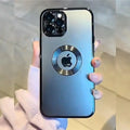 Transparent Chrome Ring Camera Protection Case - iPhone Series
