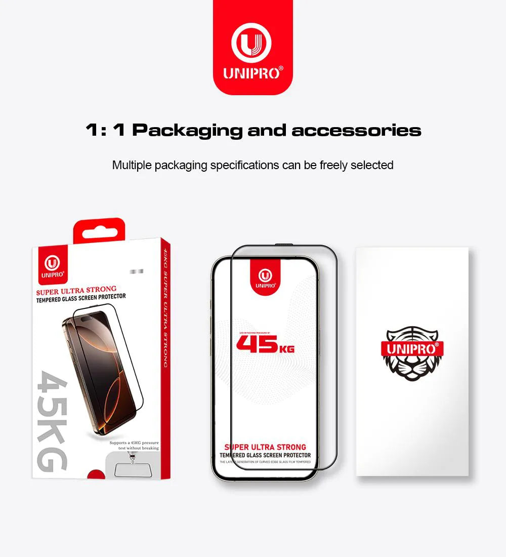 UNIPRO 45KG HD Tempered Glass