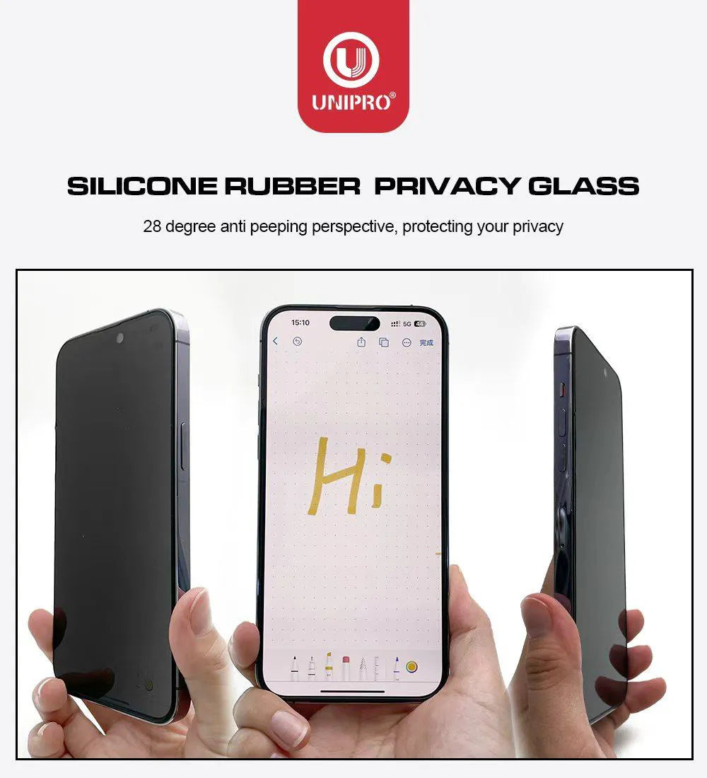 UNIPRO Silicone HD Tempered Glass- iPhone series