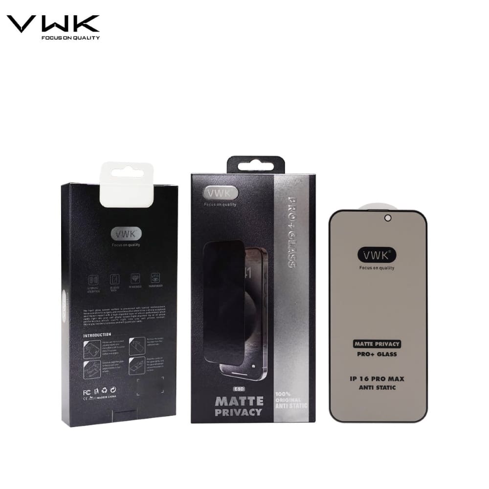 VWK 28 Degree Matte Privacy Tempered Glass - Samsung Series