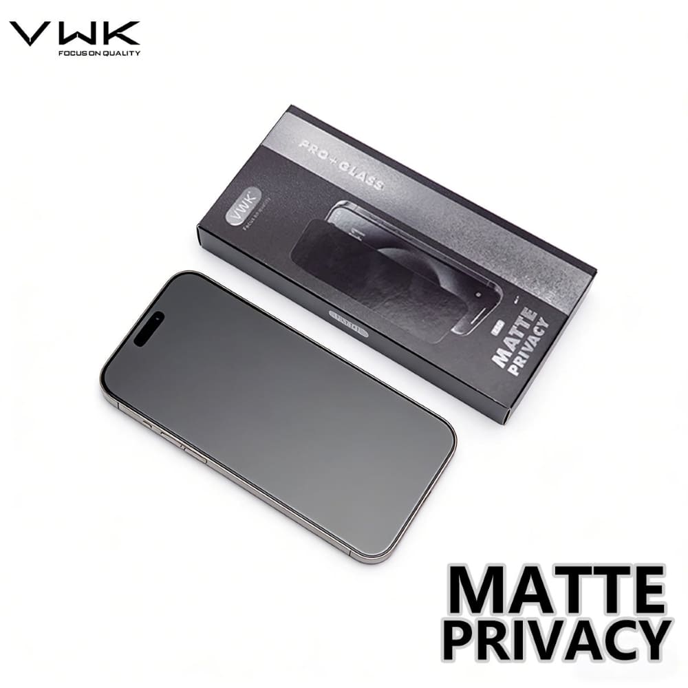 VWK 28 Degree Matte Privacy Tempered Glass - iPhone Series