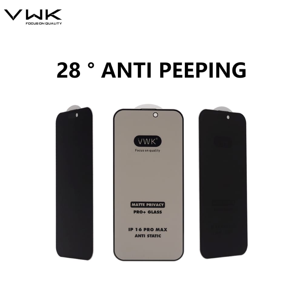 VWK 28 Degree Matte Privacy Tempered Glass - iPhone Series