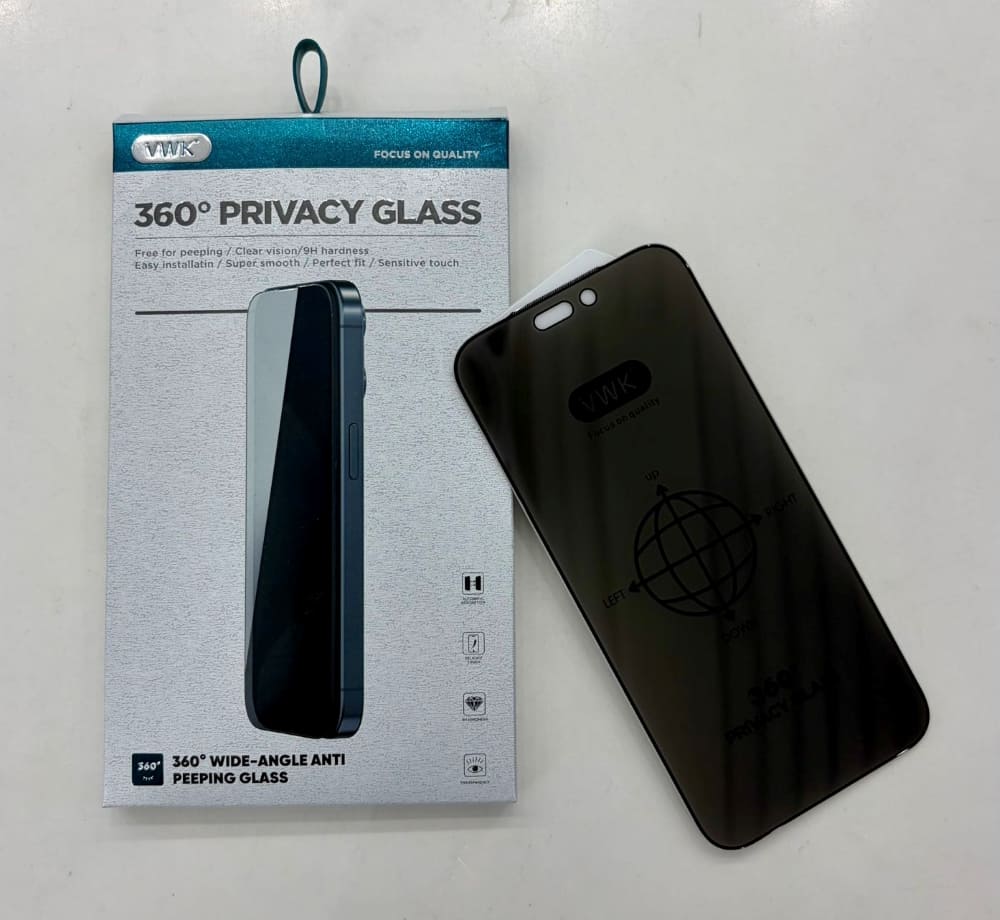 VWK 360 Degree Anti-Peeping Privacy Tempered Glass