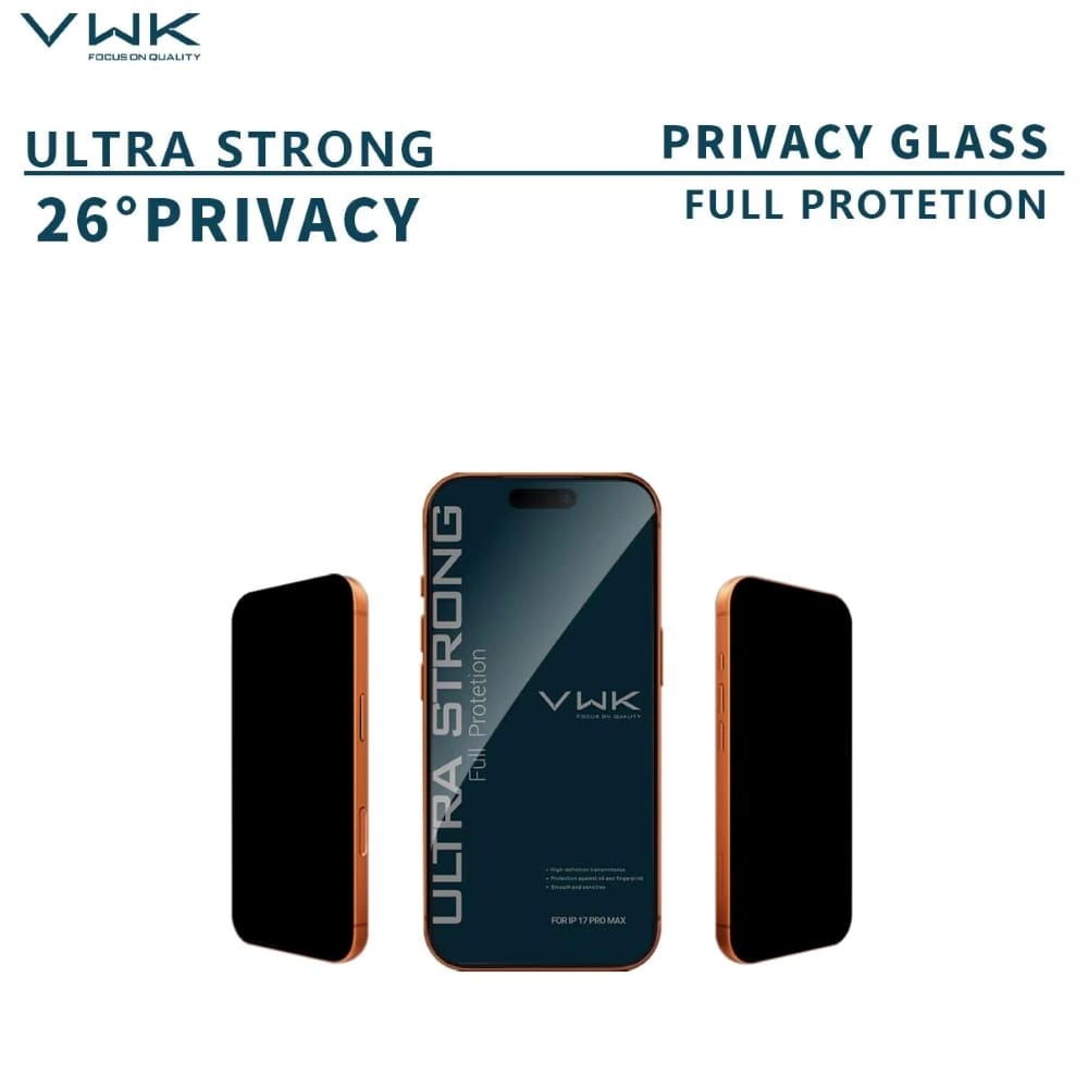 VWK Ultra Strong Full Protection HD Tempered Glass - Samsung Series