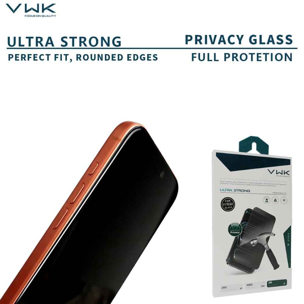 VWK Ultra Strong Full Protection HD Tempered Glass - Samsung Series