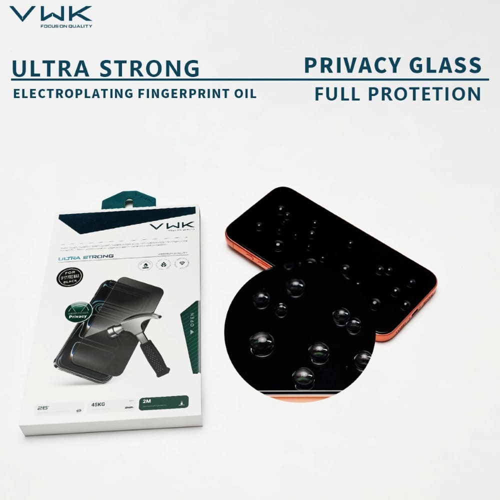 VWK Ultra Strong Full Protection HD Tempered Glass - Samsung Series