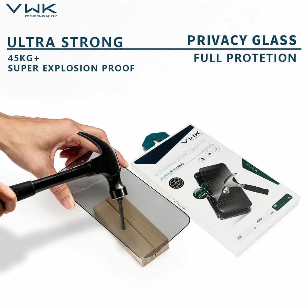 VWK Ultra Strong Full Protection HD Tempered Glass - iPhone Series