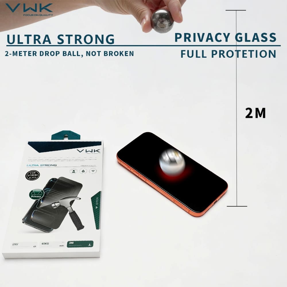 VWK Ultra Strong Full Protection HD Tempered Glass - Samsung Series
