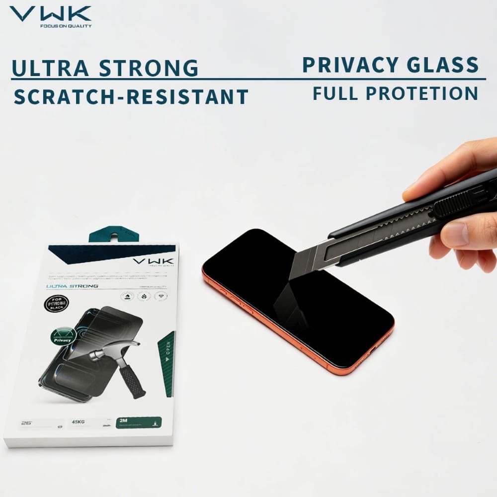 VWK Ultra Strong Full Protection HD Tempered Glass - iPhone Series