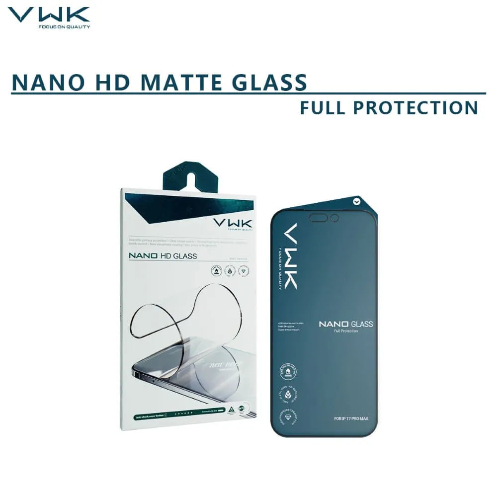 VWK Nano Hd Full Protection Tempered Glass - iPhone Series