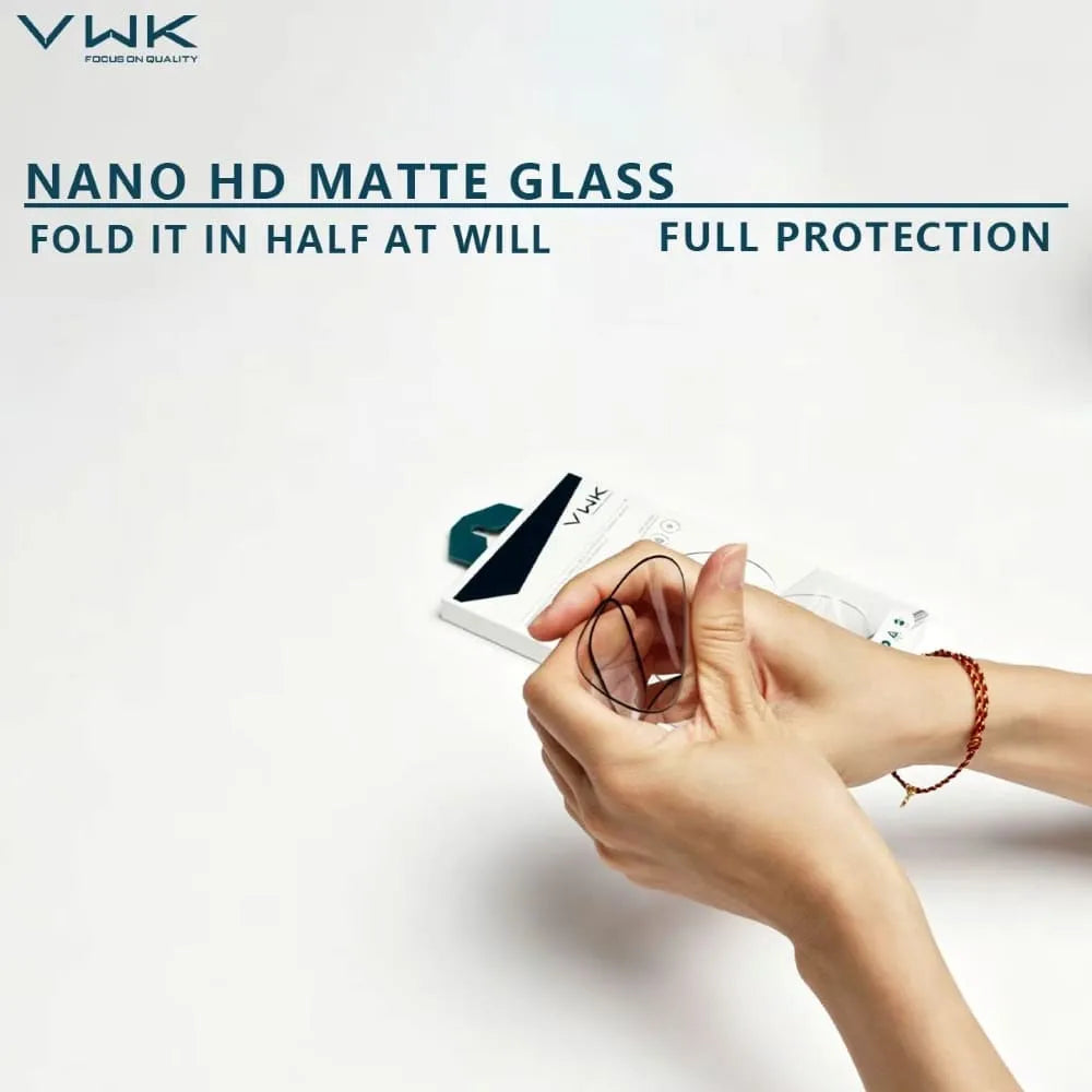 VWK Nano Hd Full Protection Tempered Glass - Samsung Series